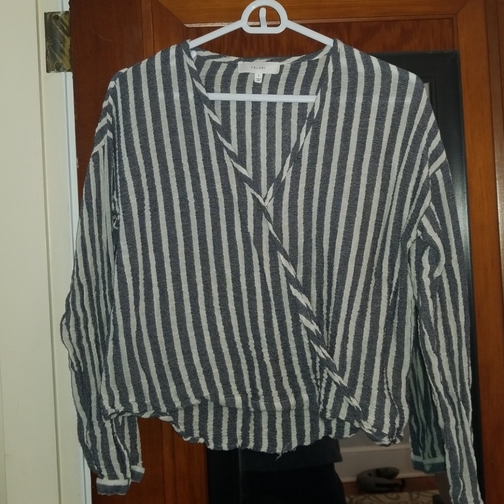 Flowy stripped top